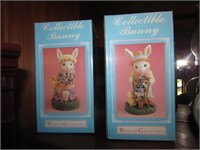 2 boxes of collectible bunnys