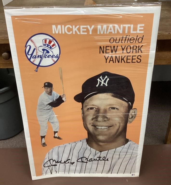 Mickey Mantle 24x36 poster