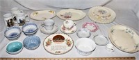 LOT - VINTAGE CHINA, NORMAN ROCKWELL MUGS, ETC.