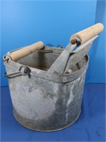 Vintage Galvanized Deluxe Wringer Bucket