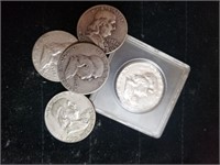 Franklin Silver Half Dollars