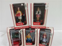 Group of 5 Coca-Cola Town Square Pieces