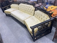 3 pc vintage oriental sofa
