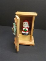 Santa in Outhouse