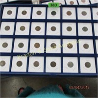 GROUP OF 28 INDIANHEAD PENNIES AND 28