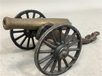 Cast Iron and Bronze Model Cannon by Penncraft