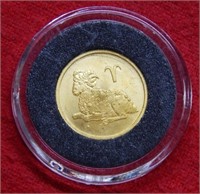 2003 Russia 1/10th Ounce Gold - Mountain Goat