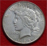 1928 S Peace Silver Dollar