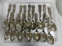 17PC MILITARY AND OTHER COLLECTOR'S SPOONS