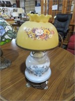 HURRICANE STYLE TABLE LAMP WITH SHADE