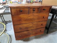 ANTIQUE SOLID WOOD 6 DRAWER CHEST