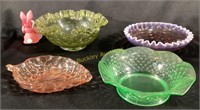 4pc  COLORED GLASS BOWLS