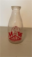 M&W qt Milk Bottle Liberty KY
