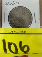 1853-O SITTING HALF DOLLAR