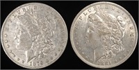 1879 & 1881-O MORGAN DOLLARS XF/AU