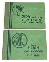 Standing Liberty Halves & 20th C Coin Books.