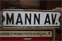 DOUBLE SIDED STREET SIGN