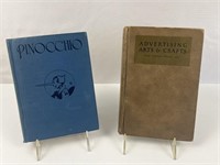 1927 Pinocchio/1924 Advertising Arts&Crafts-books