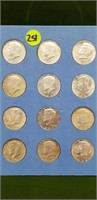 12pc .50 CENT KENEDDYS (1965-1969)