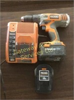 Ridgid 18volt drill with charger