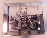 Clark Gable on Harley-Davidson motorcycle photo