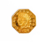 Coin 1852 California Gold Coin - Rare