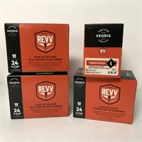 96 K-CUP PODS KEURIG REVV TURBOCHARGER EXTRA