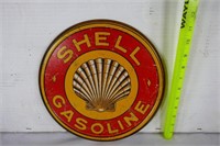 New Shell gasoline metal sign 12" round