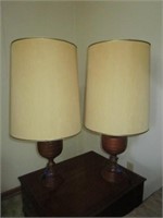RETRO WOODEN LAMPS - PICK UP ONLY