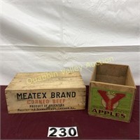 ADVERTISING  WOODEN BOXES