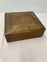 Humidor?  Wooden. 12” x 11.5” x 4” deep.