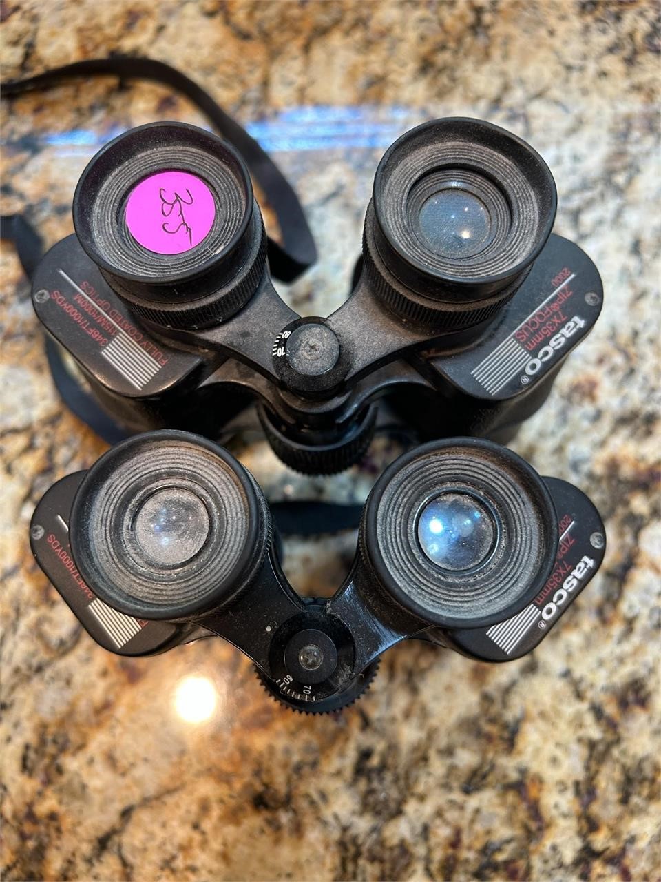 (2) Tasco 7x35mm Zip Focus Binoculars