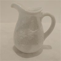 White Floral Pitcher