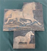 Horse printing block