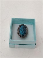 wonderful estate turquoise ring