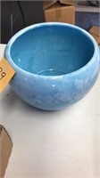 blue clay pot