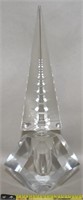 Vtg Cut Crystal Pagoda Pattern Perfume Bottle