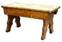 Antique Wooden Foot Stool / Bench