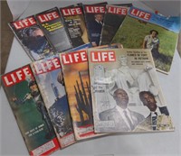 (AB) Vtg Life magazines, assorted years