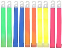 YOHOTA 10pc Ultra Bright 6 Inch Large Glow Sticks