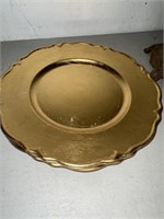 4-GOLD PLATE CHARGERS