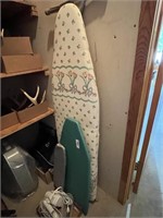 (3) Ironing Boards in a Variety of Sizes, Iron, &