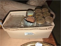 Vintage Mini Jars, glassware, misc