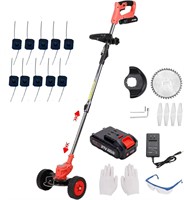 21V Cordless Weed Eater, Red