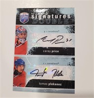 Carey Price Autographed Card - Be A Player 2007-8