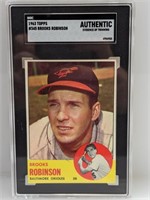 1963 Topps Brooks Robinson #345 SGC AU Trimmed