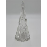 Antique Cut Glass Car Vase, Vertical Notched Pris