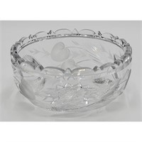 ABP Cut Glass Hawkes "STRAWBERRY" Bowl