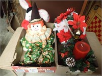 (2) Boxes w/ Holiday Decor