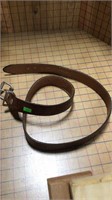 Leather train belt extra large